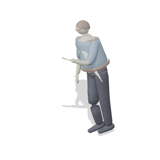 Infected shopkeeper, leaning (Undead Horde and Infected Variants)