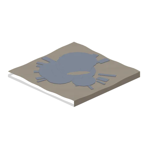 Scorched ground tile (UFO Crash Site and Recovery Facility)