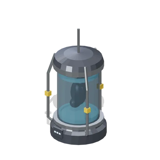 Specimen tank with suspended mass (UFO Crash Site and Recovery Facility)