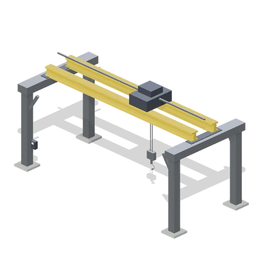 Overhead crane rail (UFO Crash Site and Recovery Facility)