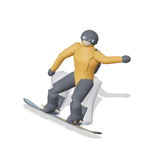 Rider carving a heelside turn (Backcountry Snowboarding and Avalanche Safety)