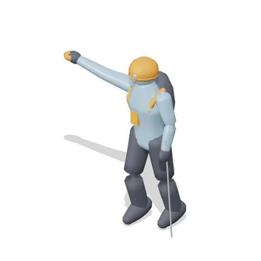Guide pointing out a line (Backcountry Snowboarding and Avalanche Safety)