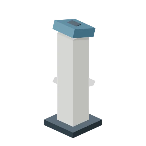 Ticket scanning pedestal (American Football Stadium Kit)