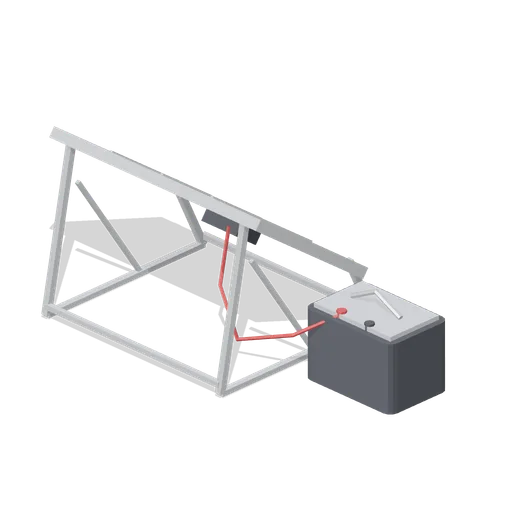Solar panel and battery box (Mountaineering and Summit Expedition)