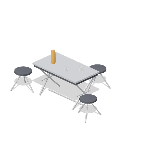 Camp table with stools (Mountaineering and Summit Expedition)
