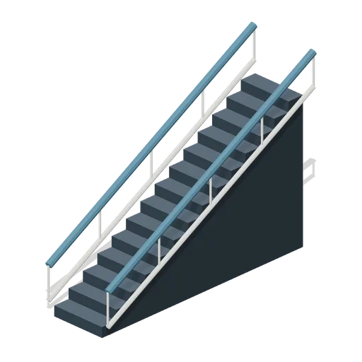 Static concourse escalator (American Football Stadium Kit)