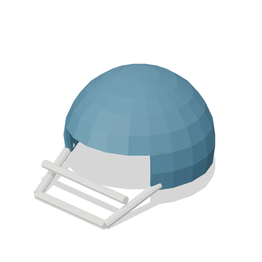 Open face football helmet (American Football Stadium Kit)