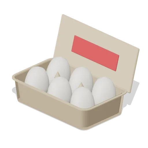 Box of Six Eggs (Fresh Produce and Groceries)