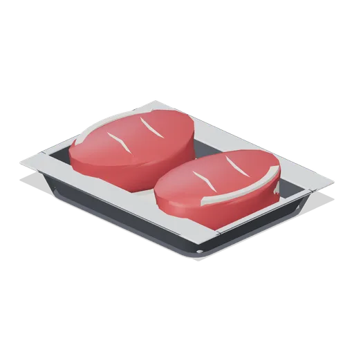 Tray of Steaks (Fresh Produce and Groceries)