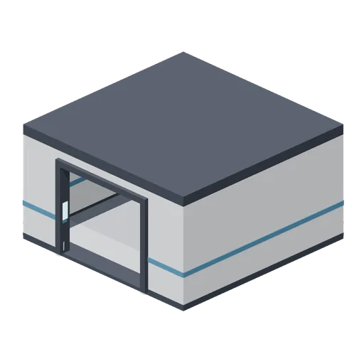 Room shell, 6 by 6 m (Spaceship Interior Deck Kit)