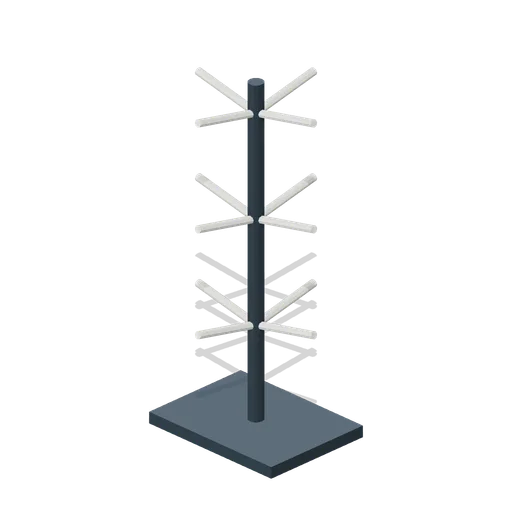 Twelve peg helmet rack (American Football Stadium Kit)