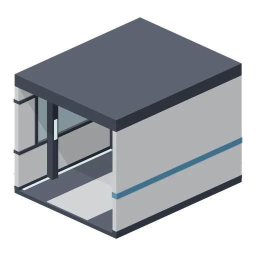 Corridor module with viewport (Spaceship Interior Deck Kit)