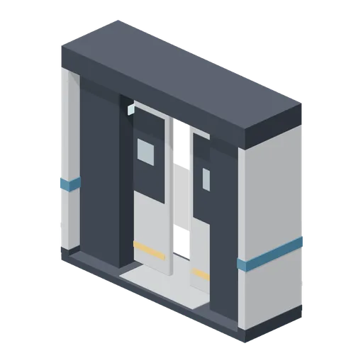 Bulkhead door module (Spaceship Interior Deck Kit)