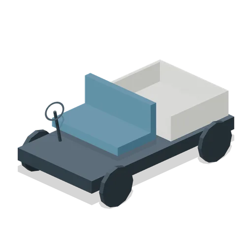 Open sideline utility cart (American Football Stadium Kit)