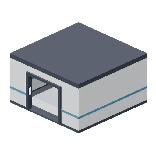 Room shell, 6 by 6 m (Spaceship Interior Deck Kit)