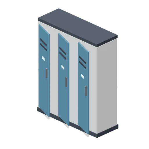Locker bank (Spaceship Interior Deck Kit)