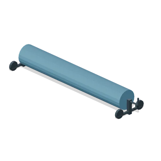 Wheeled field tarp roller (American Football Stadium Kit)
