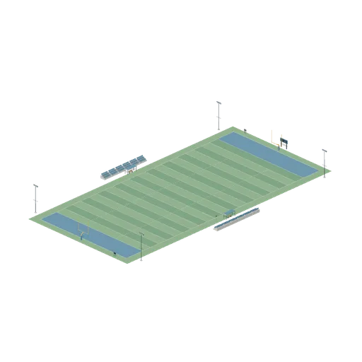 Assembled American football stadium (American Football Stadium Kit)