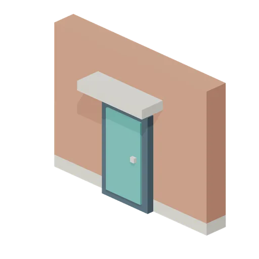 Recessed Door Bay (Voxel City Districts)