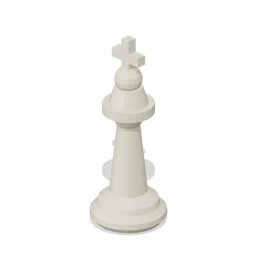 Cross finial chess king (Classic Chess Essentials)