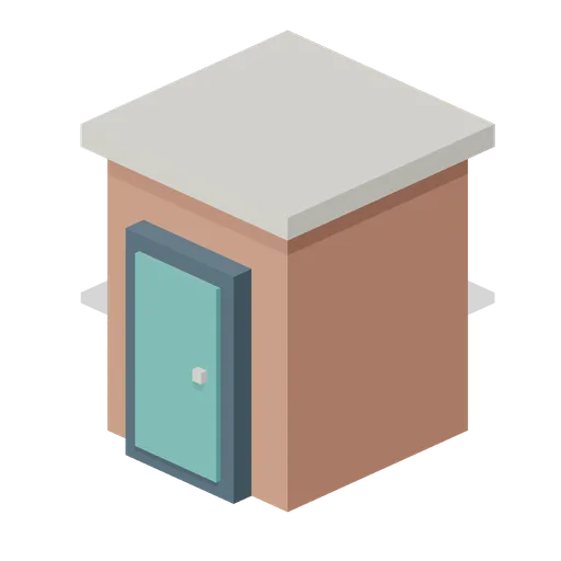 Roof Access Hut (Voxel City Districts)