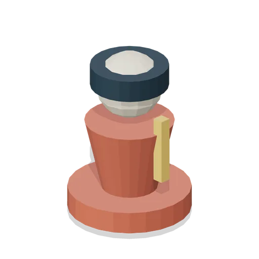 Helmeted soldier pawn (Tabletop Game Components)