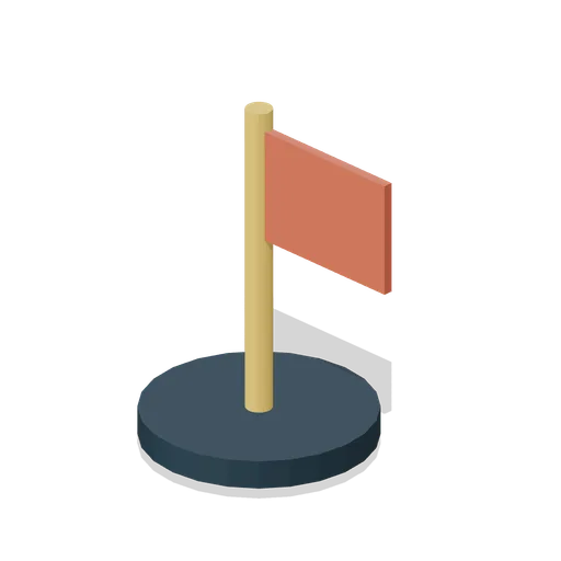 Claim flag token (Tabletop Game Components)