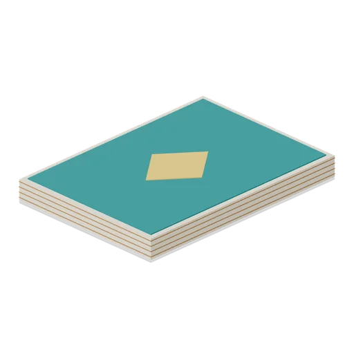 Blank backed card deck (Tabletop Game Components)
