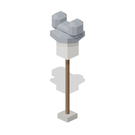 Street Lantern Post (Feudal Japan Castle Town)