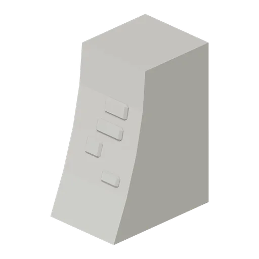 Stone Base Straight 2 m (Feudal Japan Castle Town)