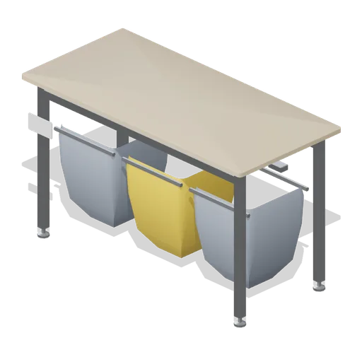 Laundry sorting bench (Laundrette and Cleaning Services)
