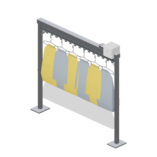 Garment conveyor rail (Laundrette and Cleaning Services)