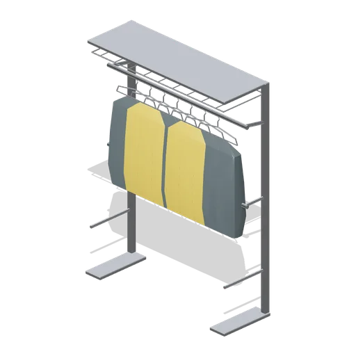 Garment hanging rail bay 1.5 m (Laundrette and Cleaning Services)