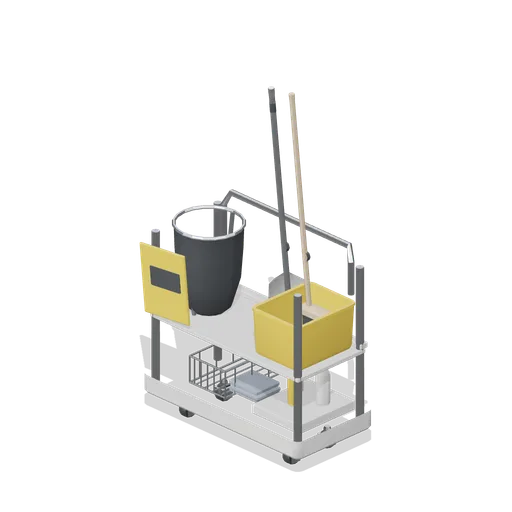 Janitorial trolley (Laundrette and Cleaning Services)