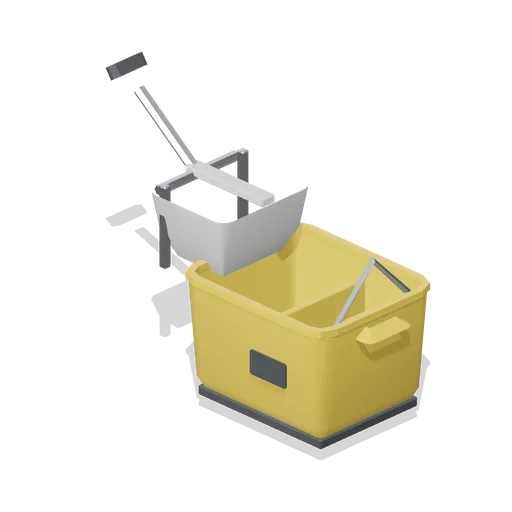 Mop bucket and wringer (Laundrette and Cleaning Services)