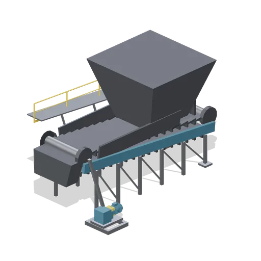 Heavy duty apron feeder (Ore Processing and Haulage Plant)