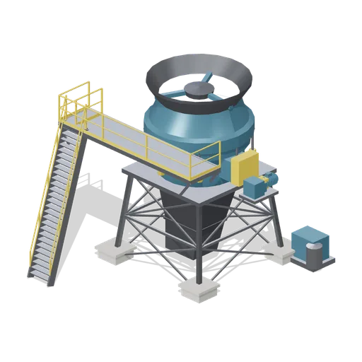 Secondary cone crusher (Ore Processing and Haulage Plant)