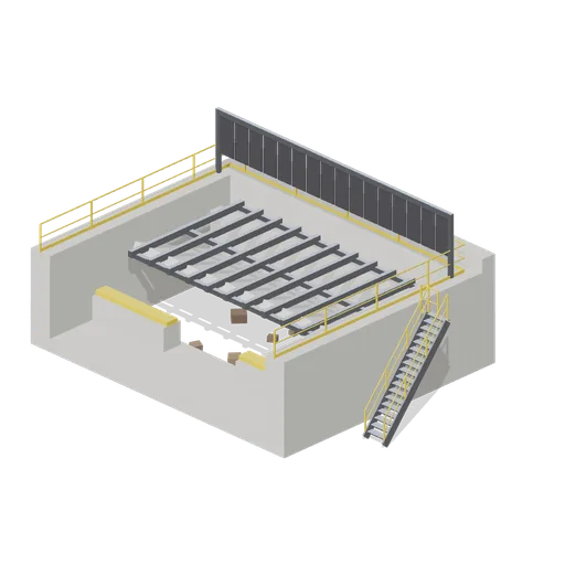 Truck dump pocket (Ore Processing and Haulage Plant)