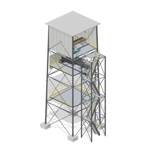 Conveyor transfer tower (Ore Processing and Haulage Plant)