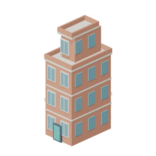 Stepped Townhouse (Voxel City Districts)