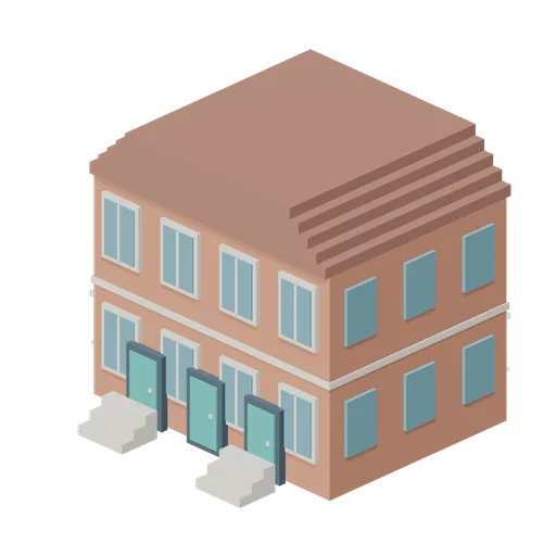 Duplex Stoop (Voxel City Districts)
