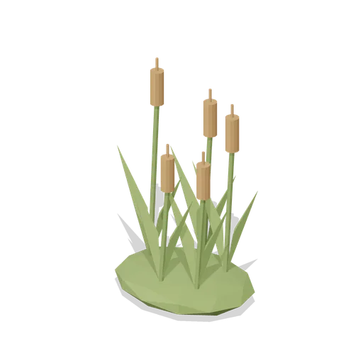 Cattail Reed Clump (Quiet Lake Fishing)