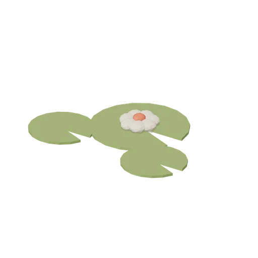 Lily Pads and Blossom (Quiet Lake Fishing)