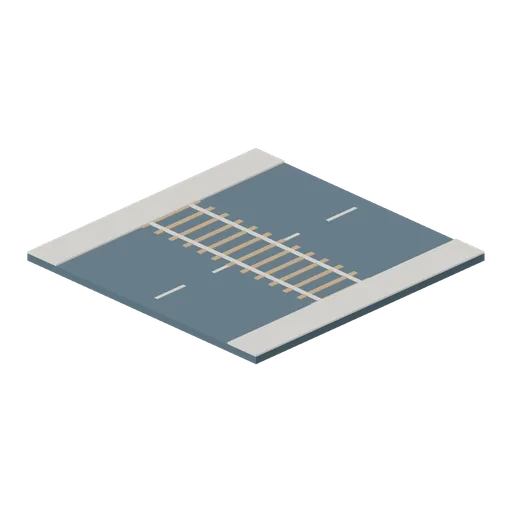 Road Rail Crossing (Voxel City Districts)
