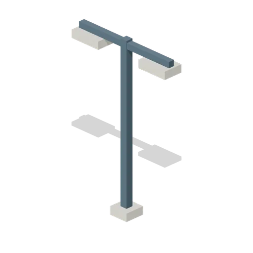 Double Street Lamp (Voxel City Districts)
