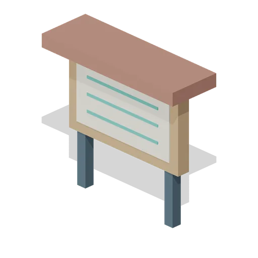 Map Kiosk (Voxel City Districts)
