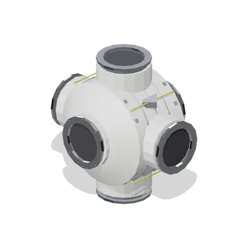 Six-port pressurised hub (Orbital Station and Docking Bays)