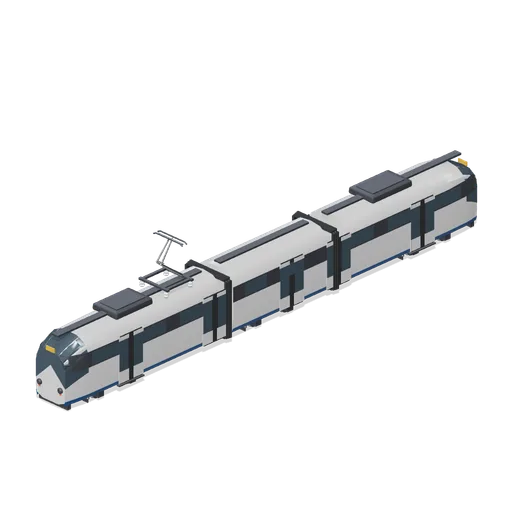 Articulated low floor tram (Modern Rail and Metro Network)