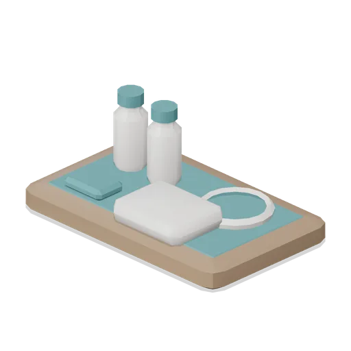 Bathroom amenity tray (Hotel and Resort Operations)