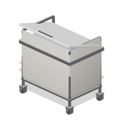 Linen trolley with lid (Hotel and Resort Operations)
